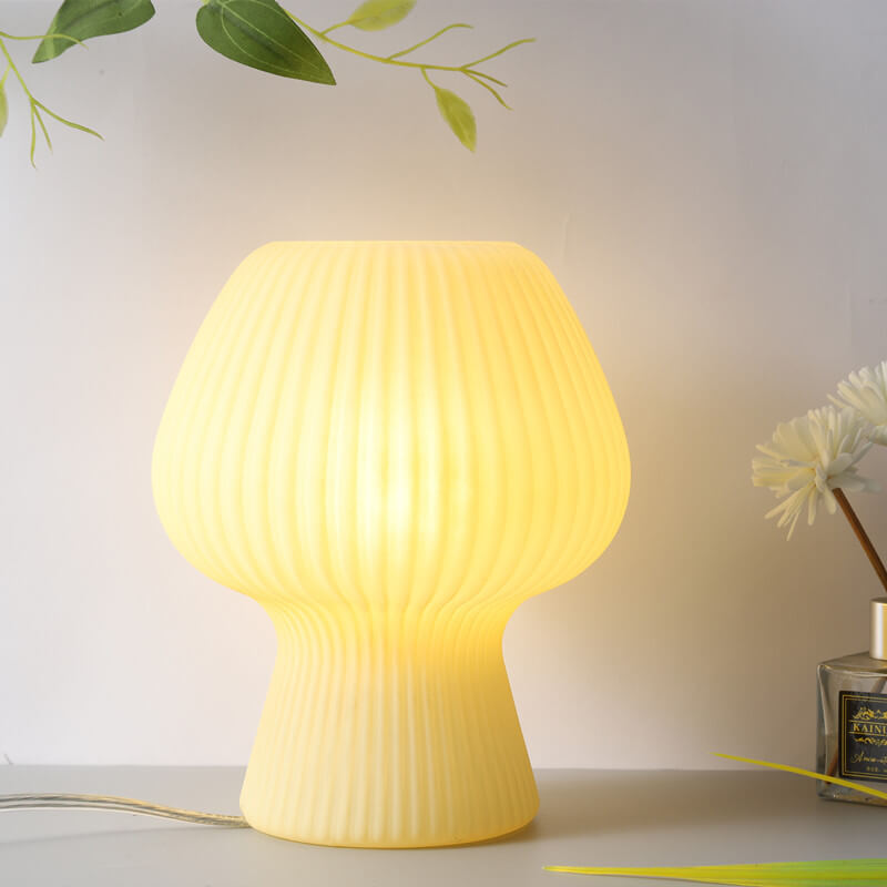 Minimalist mushroom-shaped night light