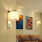 Artistic lightweight luxury 1-light stainless steel wall lamp
