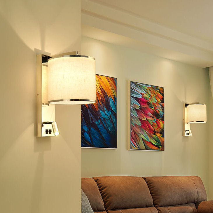 Lampada da parete artistica leggera di lusso a 1 luce in acciaio inox