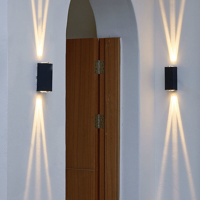 Lampada da parete LED illuminazione esterna impermeabile moderna rettangolare