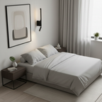 LED wall lamp with double light beam effect for living spaces