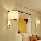 Artistic lightweight luxury 1-light stainless steel wall lamp
