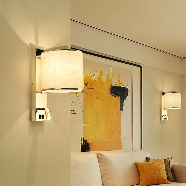 Artistic lightweight luxury 1-light stainless steel wall lamp