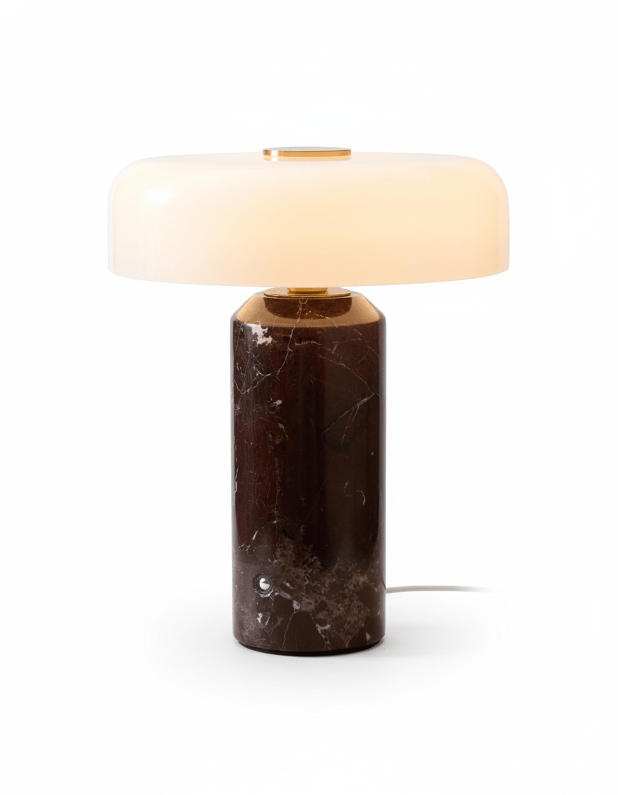 Lampada da tavolo moderna con base in marmo e controllo touch LED