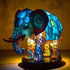 Decorative artistic animal glass table lamp for home interiors