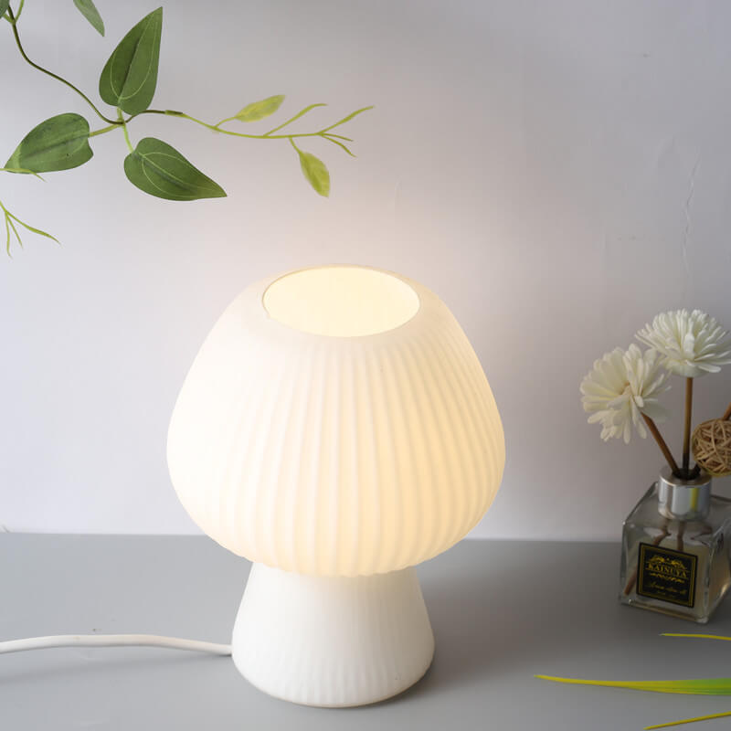 Minimalist mushroom-shaped night light
