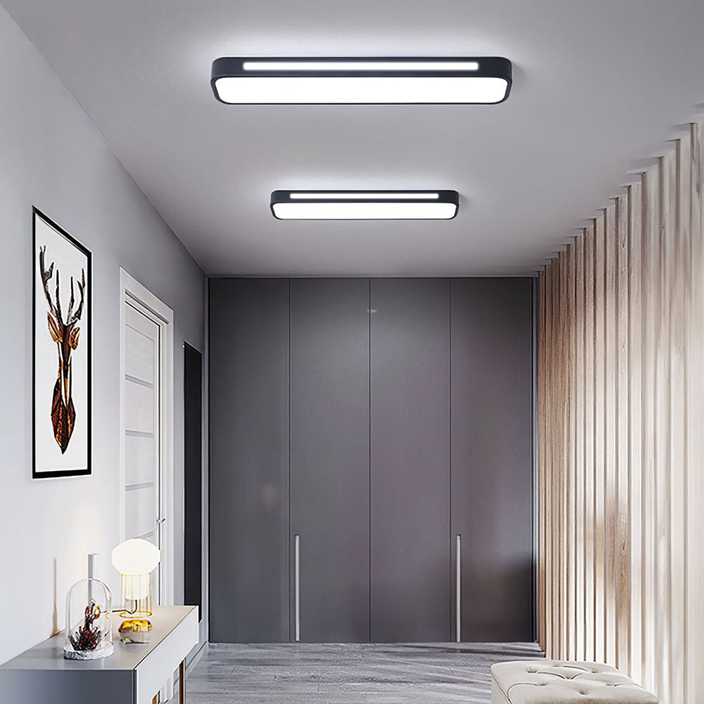 Nordycka minimalistyczna długa lampa sufitowa LED