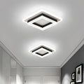 Ultradünne quadratische geometrische LED-Deckenleuchte im skandinavischen Stil
