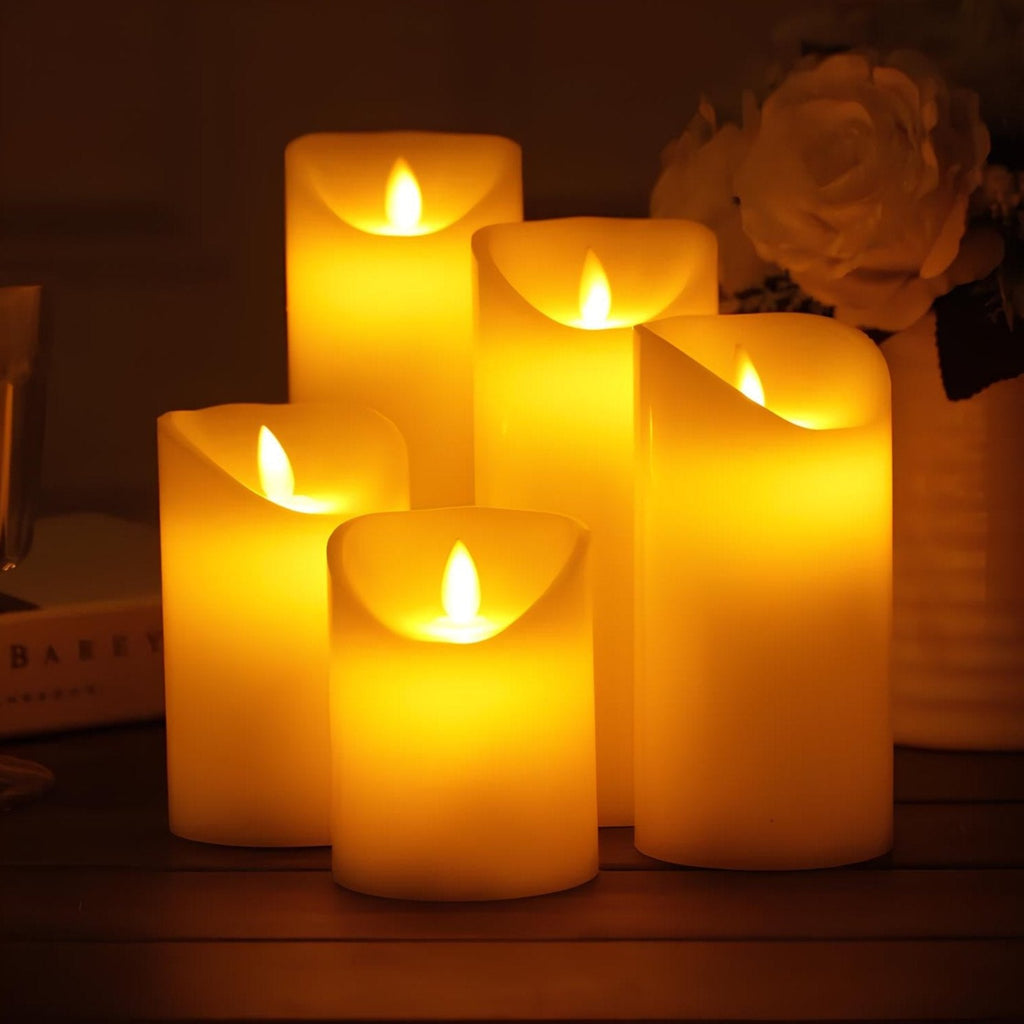 Bougies LED élégantes et sûres sans flamme pour éclairer la maison