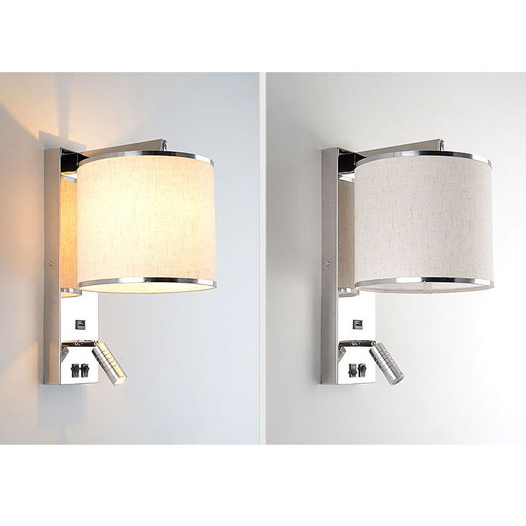 Artistic lightweight luxury 1-light stainless steel wall lamp