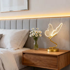 Modern butterfly-shaped table lamp with adjustable lighting
