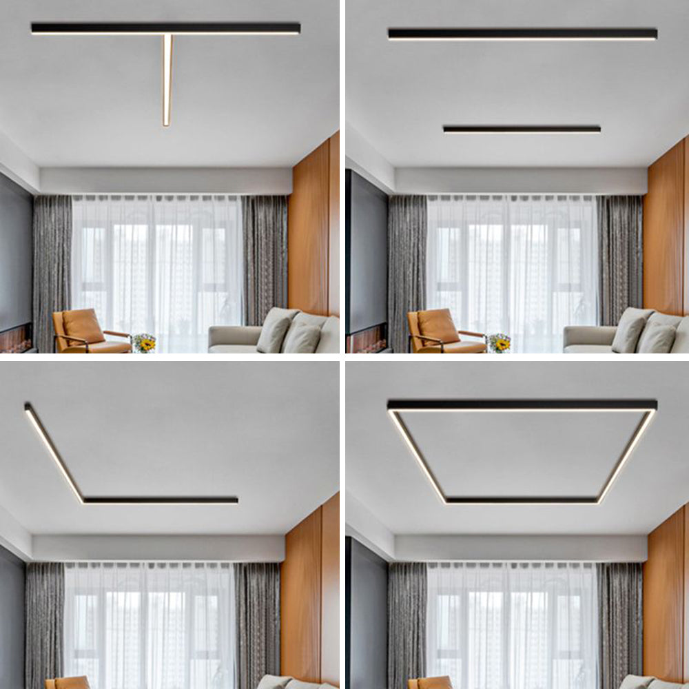 Slim Minimalist Linear Modern LED Ceiling Lamp
