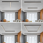 Slim Minimalist Linear Modern LED Ceiling Lamp