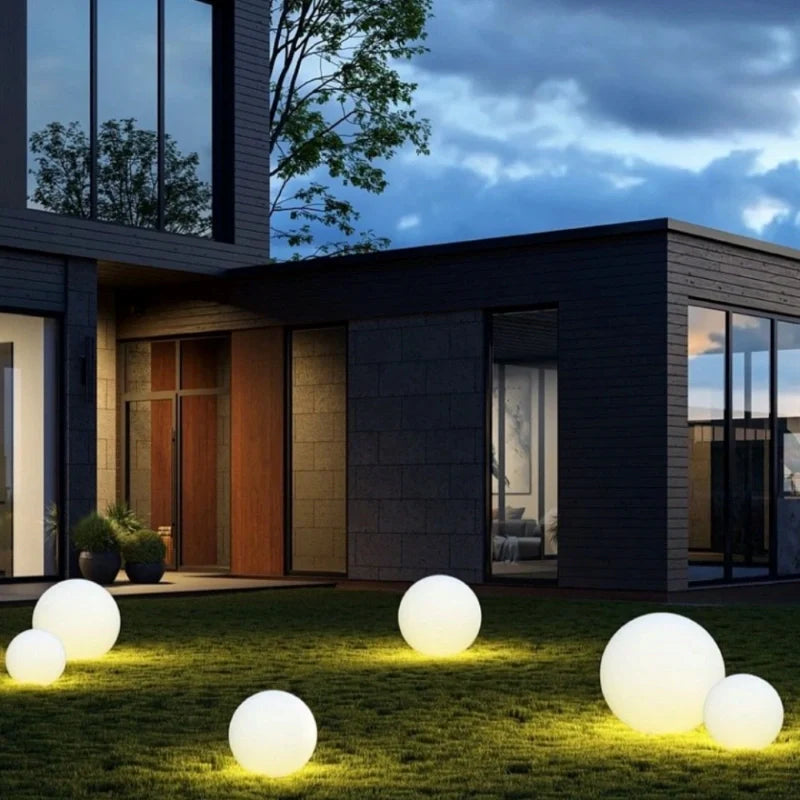 Zewnętrzne oświetlenie kuliste LED elegancka lampa zewnętrzna