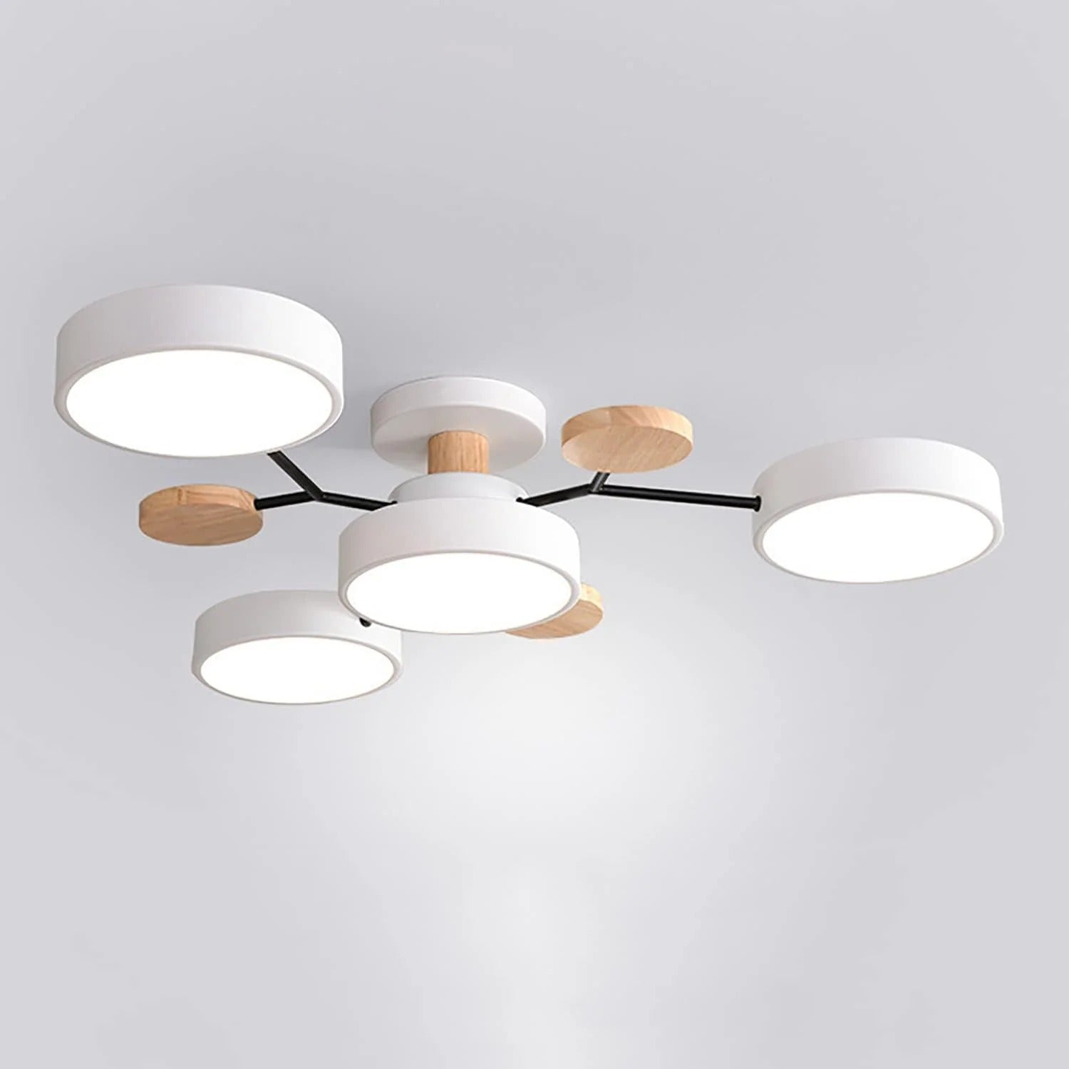 Feine geometrische runde LED-Deckenleuchte für moderne Räume