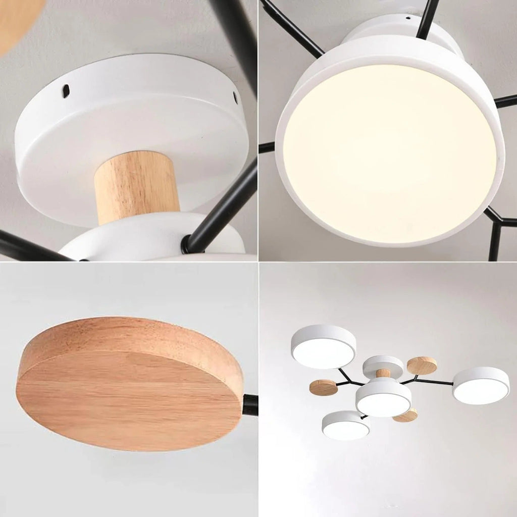 Feine geometrische runde LED-Deckenleuchte für moderne Räume