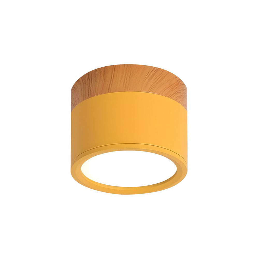 Nowoczesna lampa sufitowa LED cylindryczna typu plafon