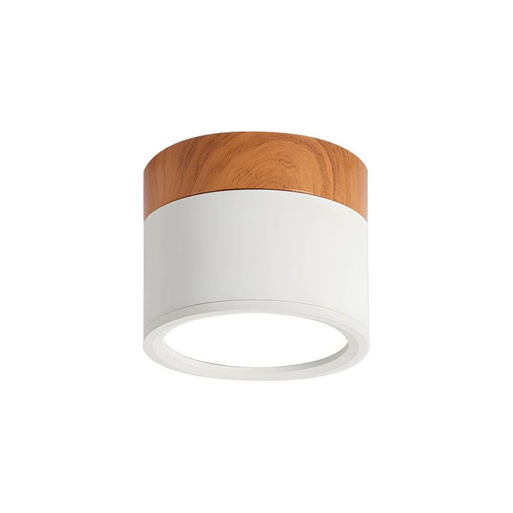 Nowoczesna lampa sufitowa LED cylindryczna typu plafon