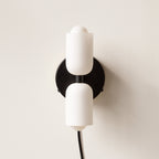 Modern LED wall lamp for interiors, lighting both up and down
