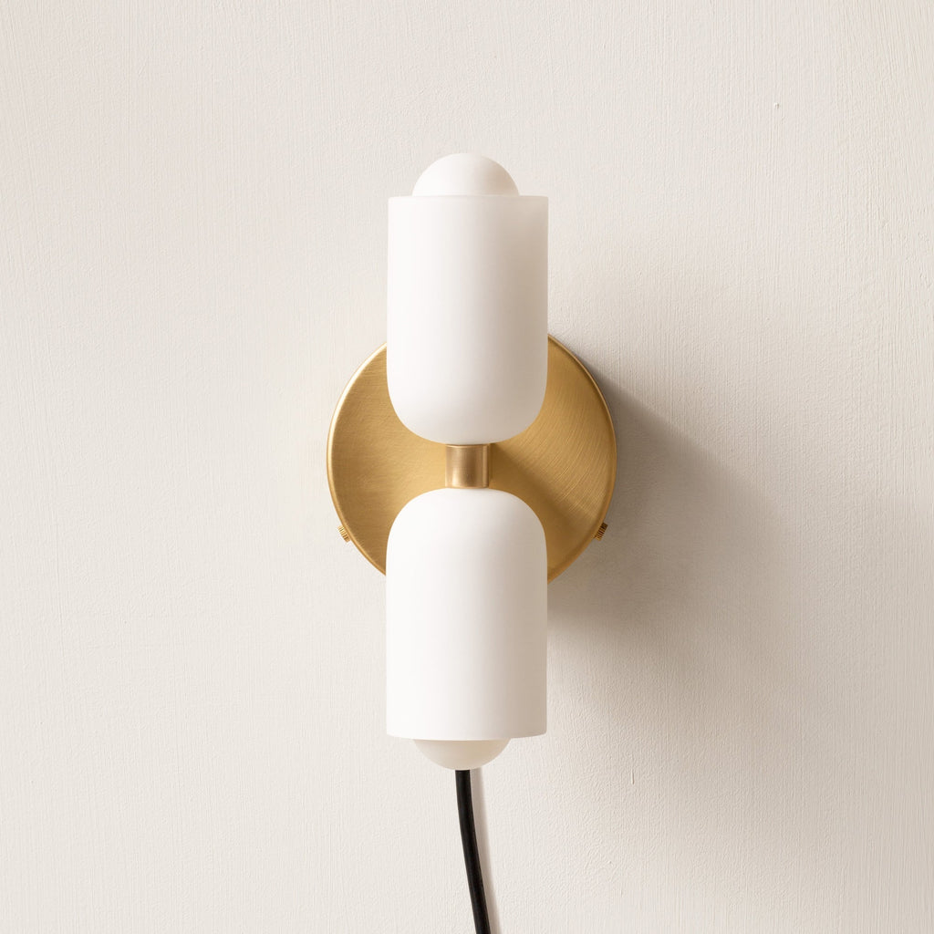 Modern LED wall lamp for interiors, lighting both up and down