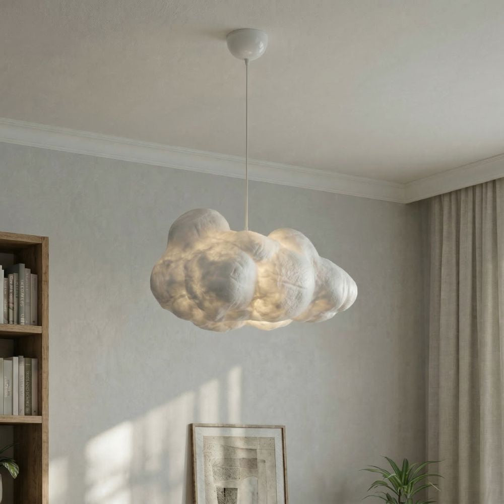 Modern "cloud" ceiling lamp with adjustable height