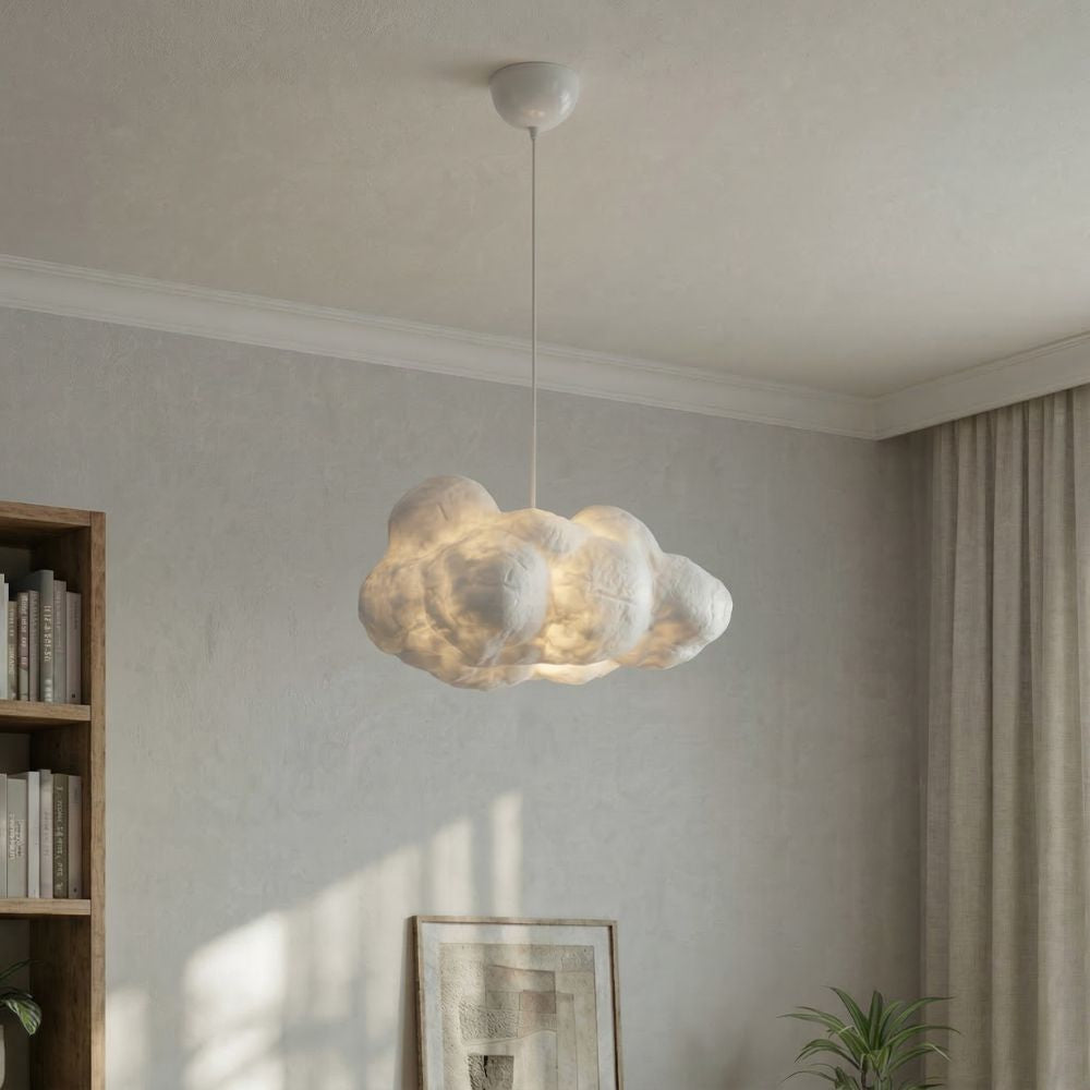 Lampe de plafond moderne en forme de « nuage » avec hauteur réglable