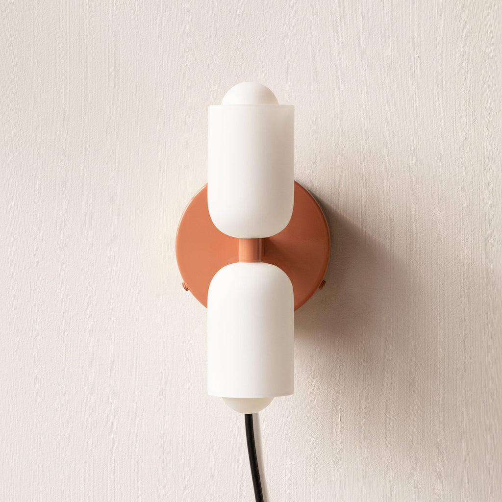 Modern LED wall lamp for interiors, lighting both up and down