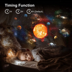 Creative HD 360° projector with galaxy and rotating star light