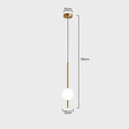 Minimalist Scandinavian-style LED ceiling pendant lamp with adjustable length
