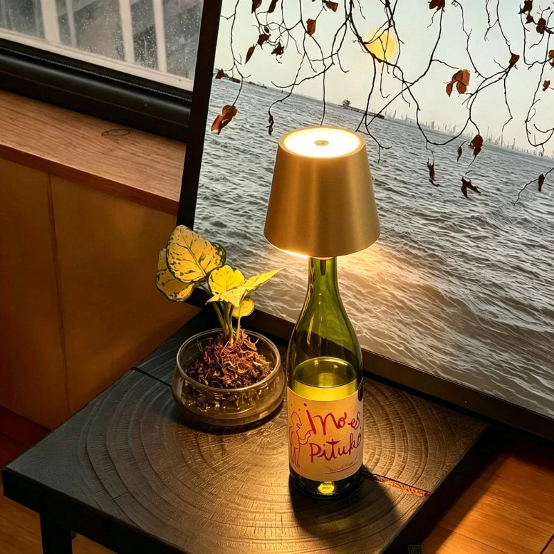 Wiederaufladbare Flaschenlichter mit einstellbarer, variabler Lichtintensität