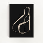 Minimalistyczny obraz na ścianę typografia kaligrafia