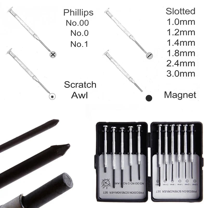 11-Piece Precision Screwdriver Set with Magnetic Tips and Case - Image 2