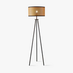 Lampada da terra artistica in stile boho con struttura curva