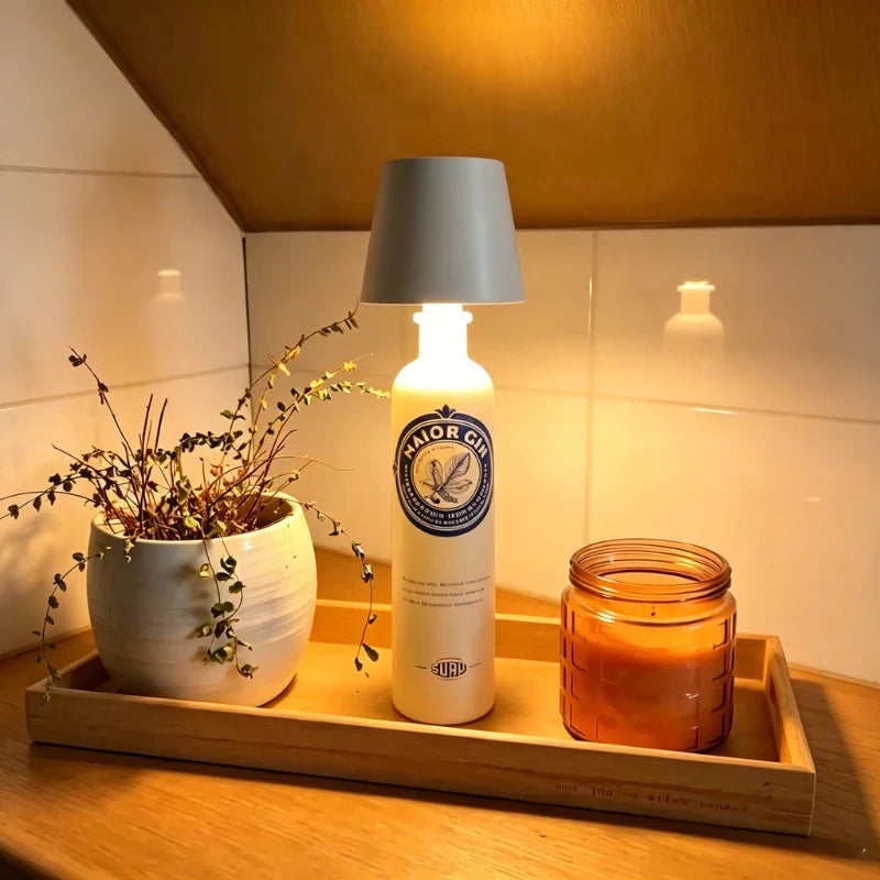 Wiederaufladbare Flaschenlichter mit einstellbarer, variabler Lichtintensität
