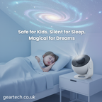 Fascynujący obracający się projektor galaktyki 360°