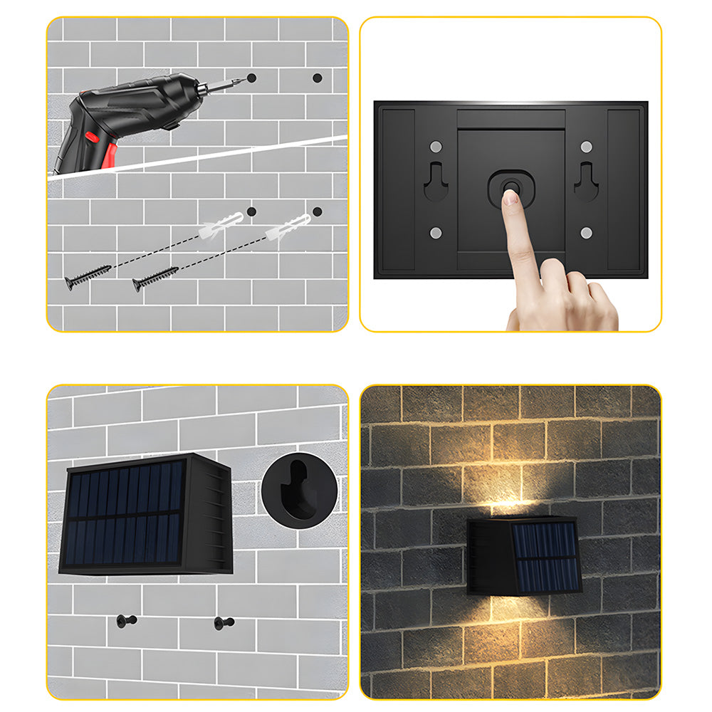 Solarbetriebene LED-Außenleuchte