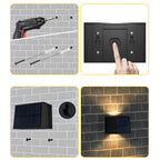 Solarbetriebene LED-Außenleuchte