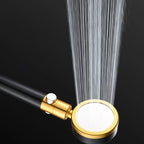 Round handheld shower head with adjustable water flow