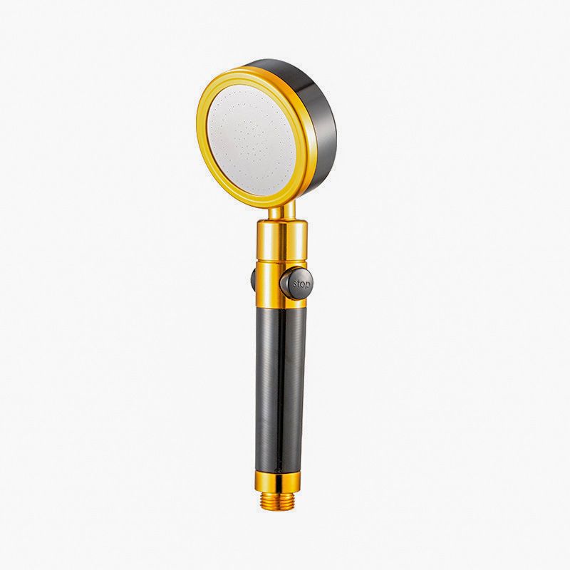 Round handheld shower head with adjustable water flow