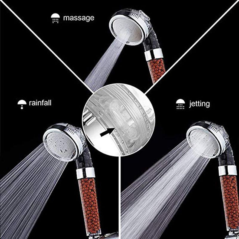 Pomme de douche ronde avec modes de jet réglables
