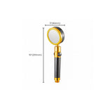 Round handheld shower head with adjustable water flow