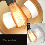 Wisząca lampa sufitowa kula retro pojedyncza oprawa