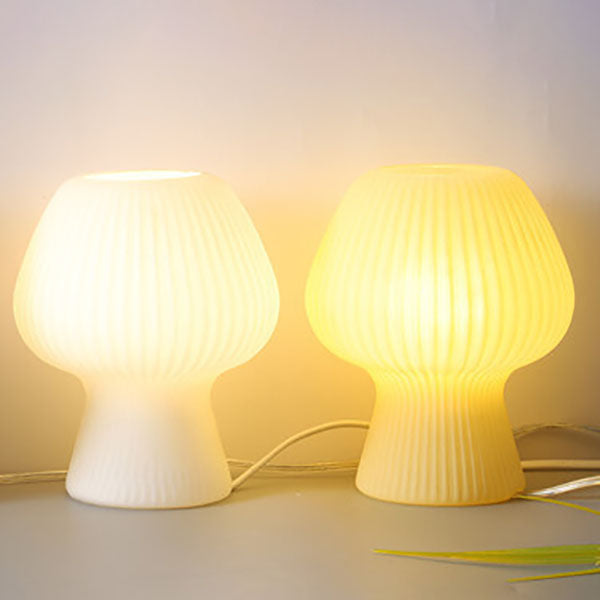 Minimalist mushroom-shaped night light