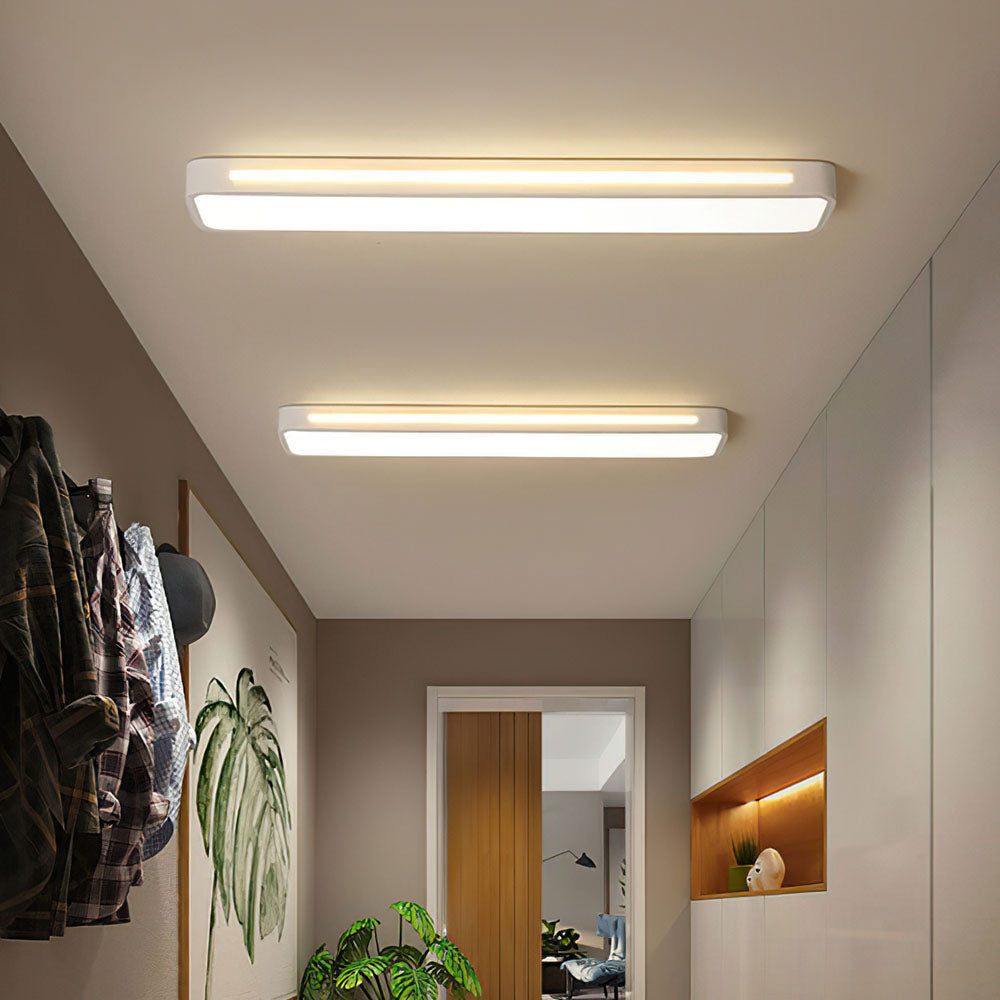 Nordycka minimalistyczna długa lampa sufitowa LED