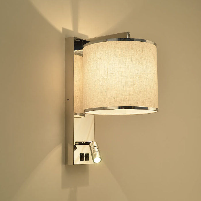Lampada da parete artistica leggera di lusso a 1 luce in acciaio inox