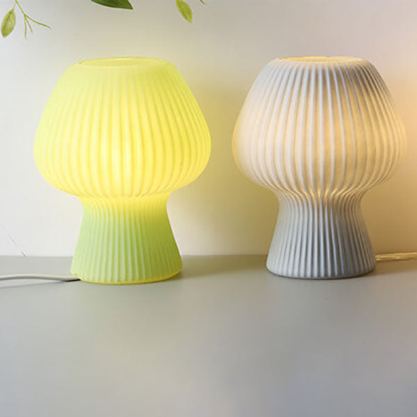 Minimalist mushroom-shaped night light