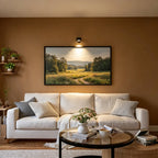 Wireless adjustable wall lamp with magnetic mount and 360° rotation