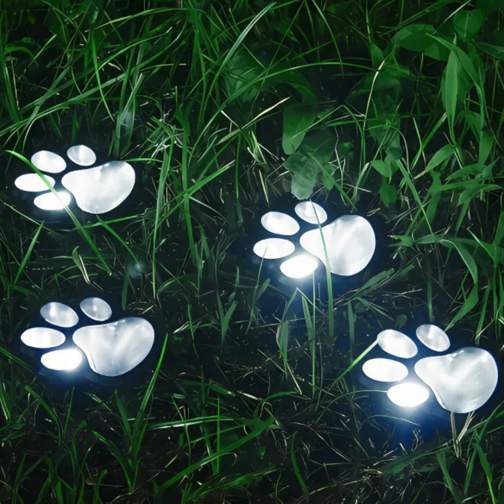 Warm furry waterproof solar garden lamp