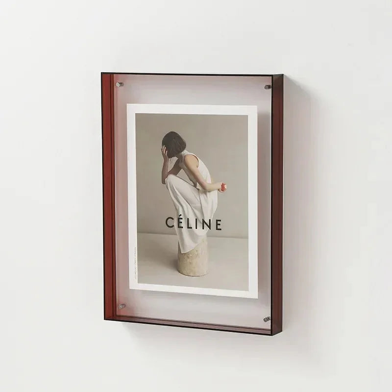 Cornice per foto moderna con effetto sospeso per decorazione da parete