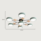 Elegante, moderne Deckenlampe mit handgefertigten Details